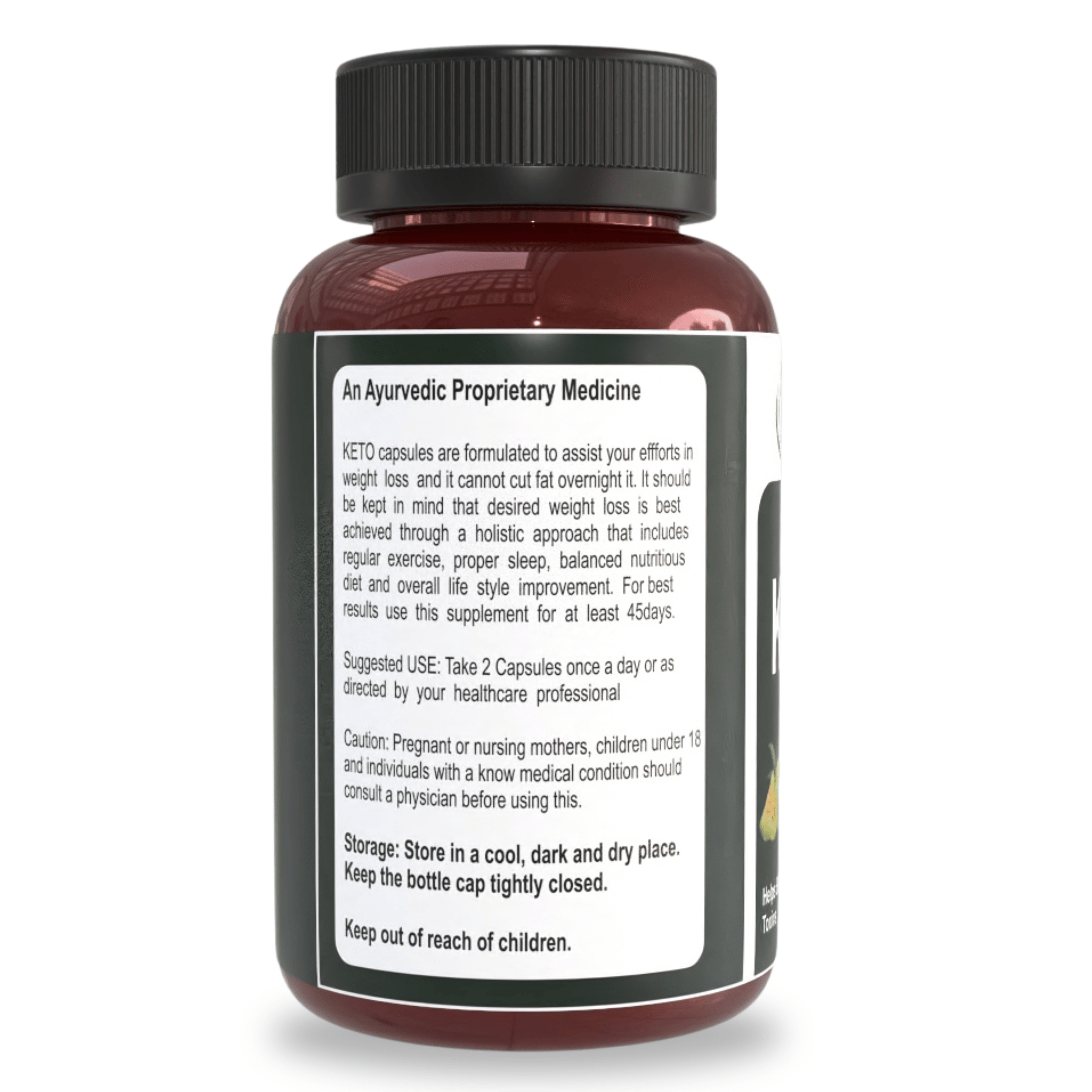 True Herb Organics Keto+ Advance Slimming Capsule For Natural & Effective Weight Loss | Increase Metabolism Of The Body