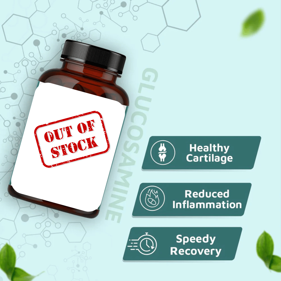 True Herb Organics Glucosamine MSM, Chondroitin & Boswellia | 2400mg/ serving | Healthy Joint & Cartilage | 60 Tablets60