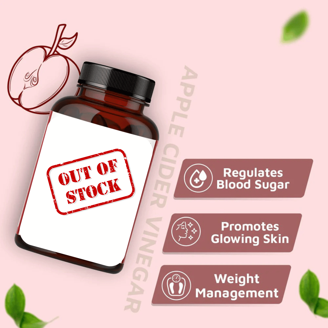 True Herb Organics Apple Cider Vinegar | Improves Digestive Health & Removes Toxins | Maintain Healthy Weight | 60 Capsules